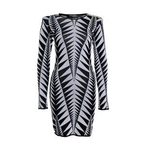 Balmain Stretch dress with graphic print